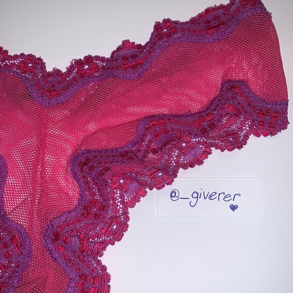 M Sexy Little Things Mesh Tanga Victoria’s Secret - Picture 3 of 9